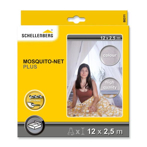 Schellenberg Moskitonetz PLUS weiß 2,5 m x 12 m