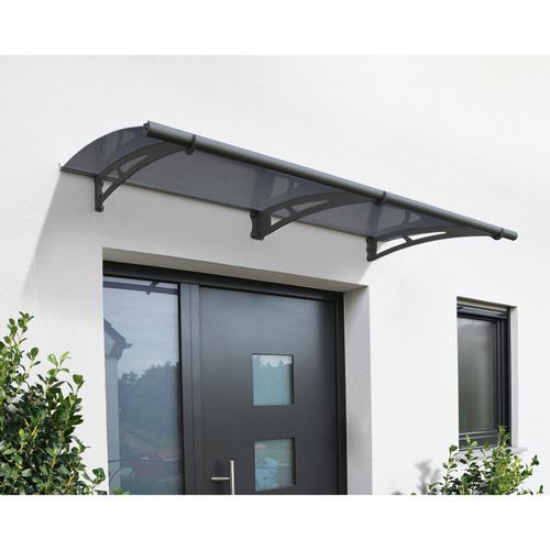 Canopia Aquila Vordach, solar grau, klar 205,5x91,5x17,5 in cm (LxBxH)