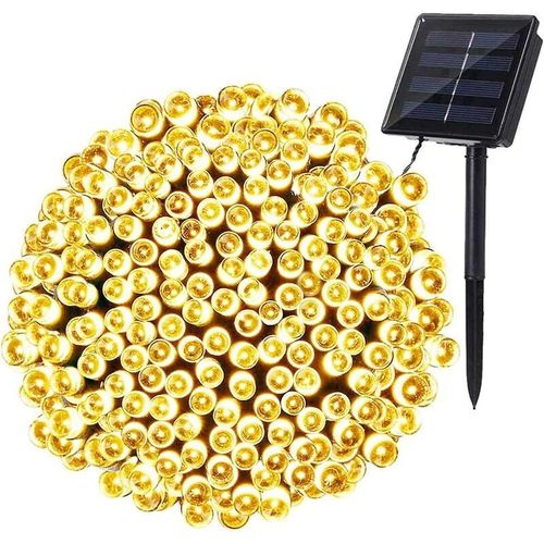 Qiedie – Solar-Lichterkette für Außen und Innen, 22 m, 200 LEDs (warmweiß)