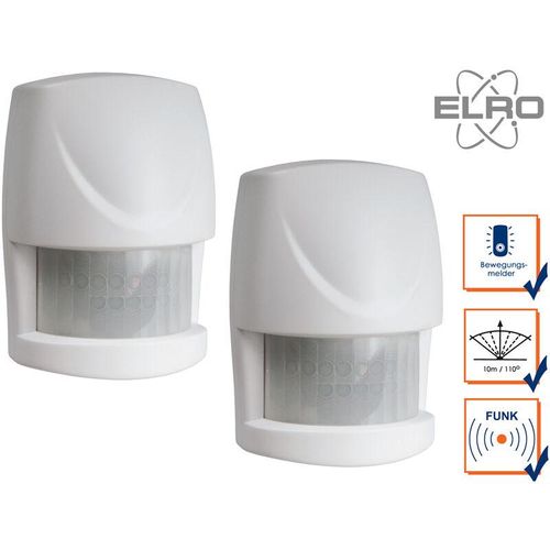 Elro – 2 Bewegungsmelder 10m/110° Smart Home AS8000 Alarmanlage App gesteuert