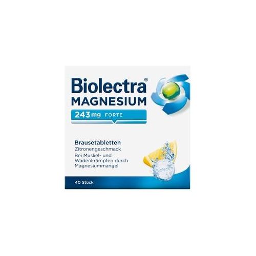 Biolectra Magnesium 243 mg forte Zitrone Br.-Tabl. 40 St