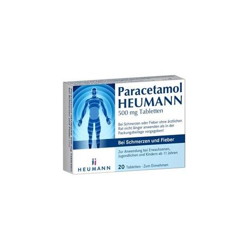 Paracetamol Heumann 500mg Tab.b.Schmerzen u.Fieber 20 St