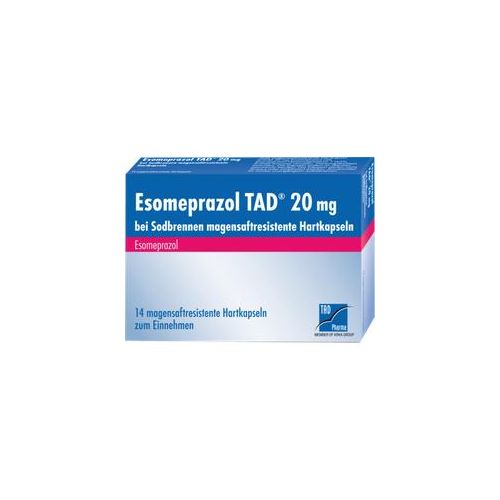 Esomeprazol TAD 20 mg bei Sodbrennen msr.Hartkaps. 14 St