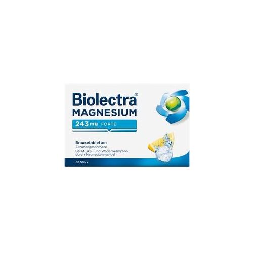 Biolectra Magnesium 243 mg forte Zitrone Br.-Tabl. 60 St