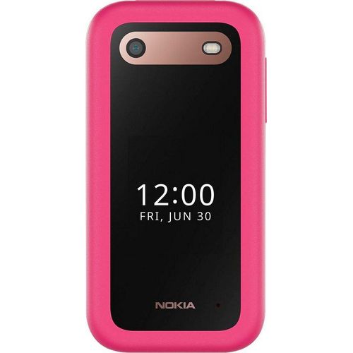 Nokia 2660 Flip Klapphandy (7,11 cm/2,8 Zoll, 0,13 GB Speicherplatz, 0,3 MP Kamera), rosa