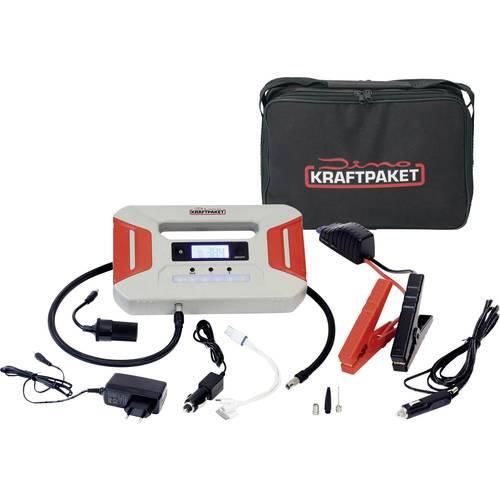 Dino KRAFTPAKET Schnellstartsystem Starthilfegerät 136235 Starthilfestrom (12 V)=300 A 12 V-Ausgang 2x, Arbeitsleuchte, Elektronikschutz, Kompressor, Lade- und