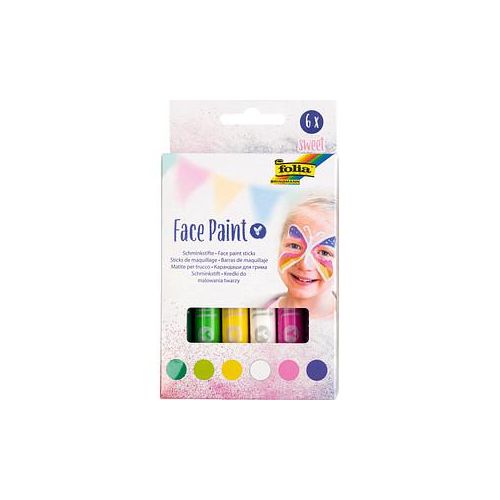 6 folia Sweet Kinderschmink-Set farbsortiert