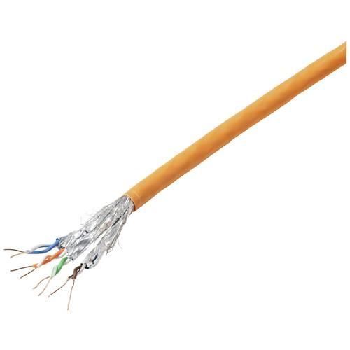 TRU COMPONENTS Netzwerkkabel CAT 6a S/FTP 4 x 2 x 0.24 mm² Orange 100 m