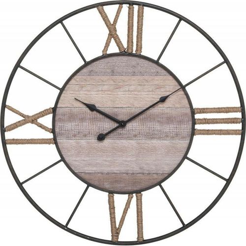 Uhr Mike Metall & Holz Durchmesser 57 cm Atmosphera