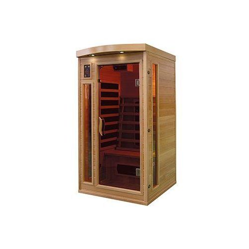 PureHaven Infrarotkabine 90x90x190 cm aus Pacific Coast Hemlock-Holz Bluetooth-Soundsystem Timer Lic