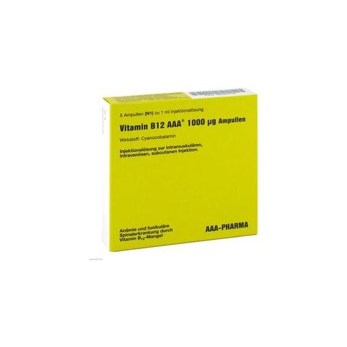 Vitamin B12 AAA 1000 μg Ampullen 5X1 ml