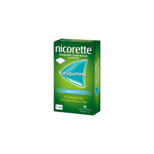 Nicorette Kaugummi 2 mg whitemint 30 St