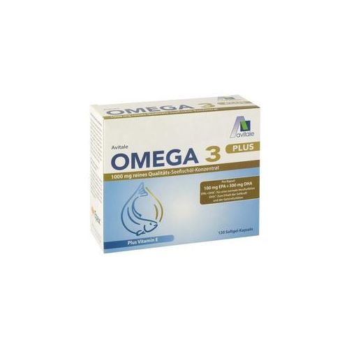 Omega-3 Plus 1.000 mg DHA 500 mg/EPA 100 mg+Vit.E 120 St