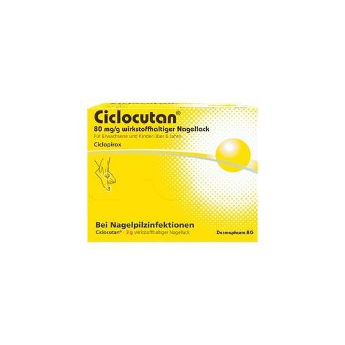 Ciclocutan 80 mg/g wirkstoffhaltiger Nagellack 3 g