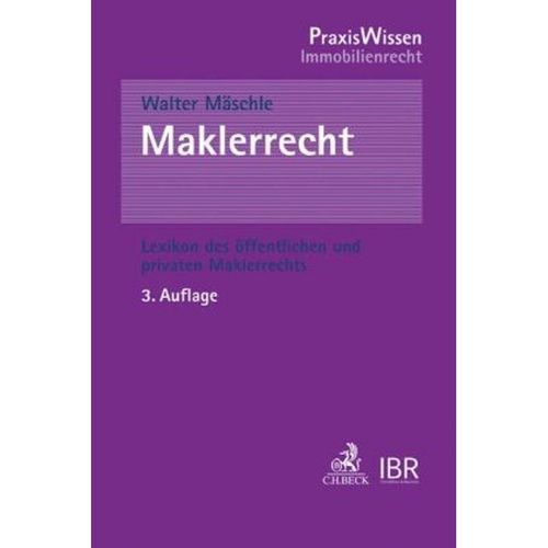 Maklerrecht - Walter Mäschle, Kartoniert (TB)