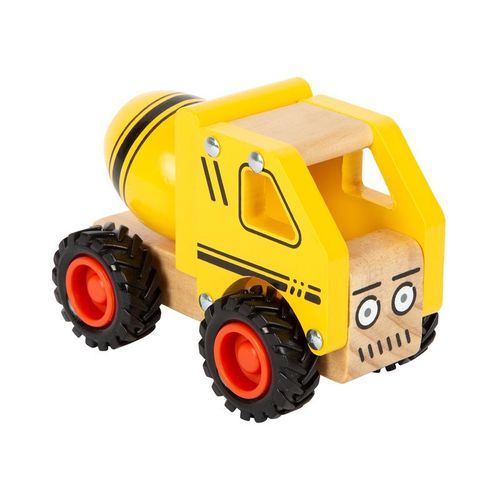 Holz-Spielzeug BETONMISCHER in gelb