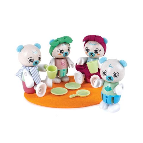 Puppenhaus-Figuren POLAR BEAR FAMILY 10-teilig in bunt