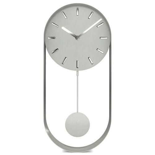 Mebus 12912 grau Quarz-Pendeluhr