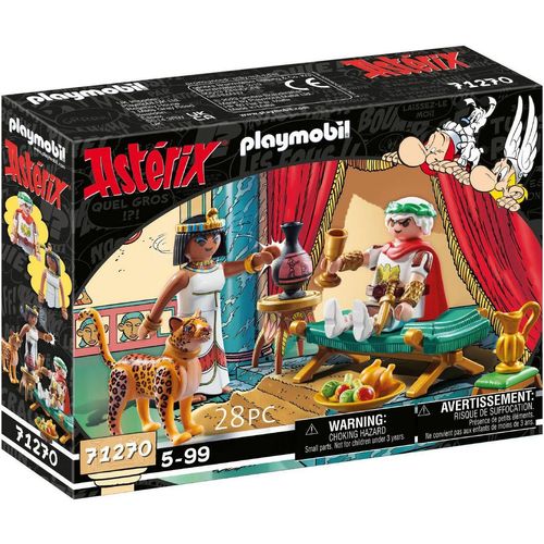 Playmobil® Konstruktions-Spielset Cäsar und Kleopatra (71270), Asterix, (28 St), Made in Europe, bunt