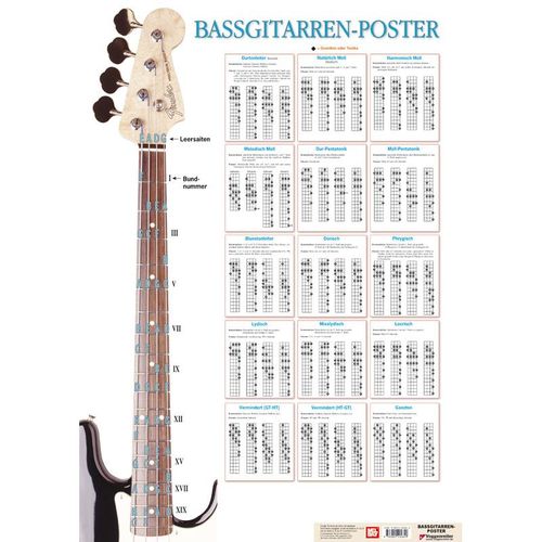 Bassgitarren-Poster