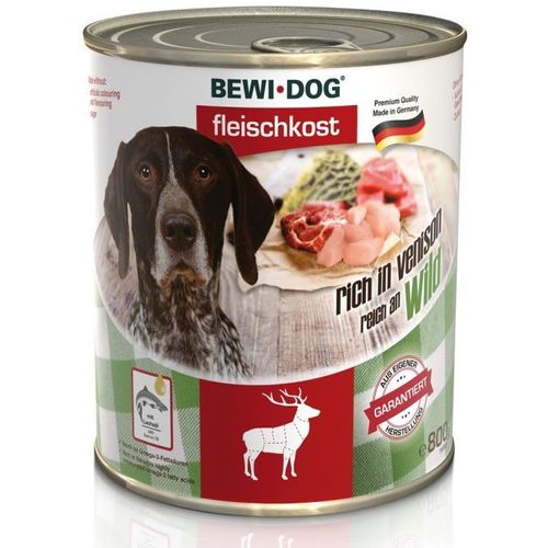 BEWI DOG reich an Wild 6 x 800g Dosen Hundefutter
