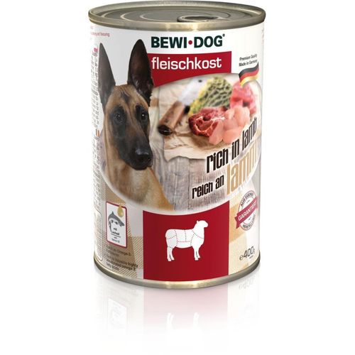 BEWI DOG reich an Lamm 6 x 400g Dose Hundefutter