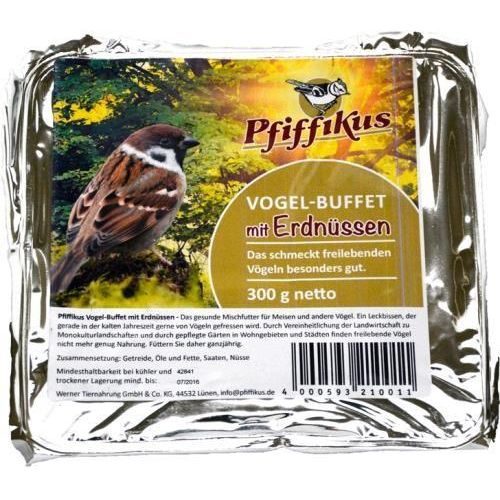 Pfiffikus Vogel-Buffet Erdnuss 11 x 300g Vogelfutter Wintervogelfutter