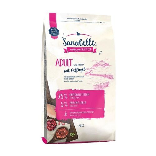 Sanabelle Adult Geflügel 2 kg Vollnahrung für ausgewachsene Katzen