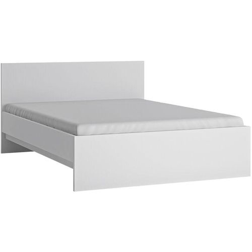Bett Jugendbett Doppelbett 140cm in weiß FORTALEZA-129, b/h/t ca. 146,6/85/206,2 cm – weiß