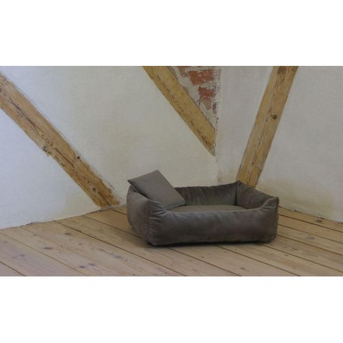 Rohrschneider Kuschelsofa Samt taupe Gr.1