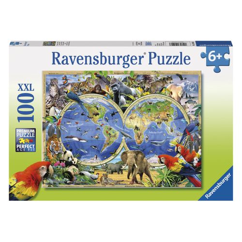 Ravensburger Ravensburger Puzzle »Tierisch um die Welt«, 100 XXL-Teile