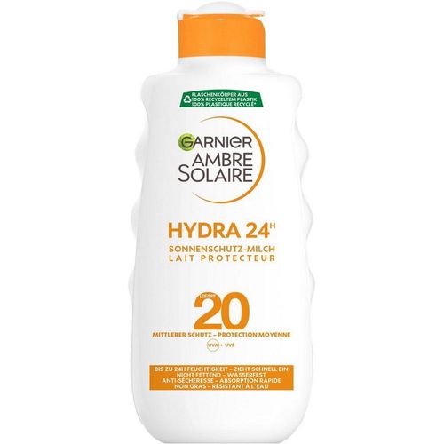 GARNIER Sonnenschutzmilch Garnier Hydra 24h Sonnenschutz-Milch LSF 20, weiß