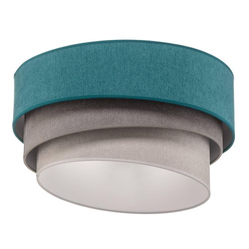 Euluna Deckenlampe Pastell Trio 45cm türkis/grau/hellgrau