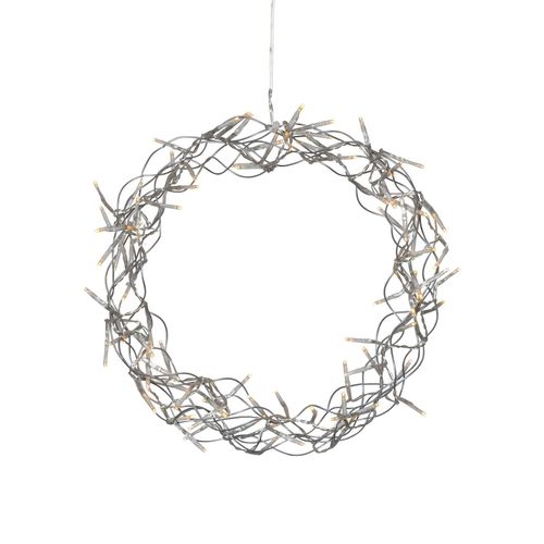 STAR TRADING LED-Kranz Curly, warmweiß, Ø 30 cm