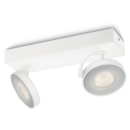 Philips Clockwork LED-Strahler weiß 2flg. WarmGlow