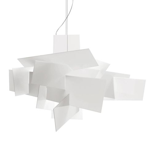 Foscarini Big Bang LED-Hängeleuchte, weiß, Ø 96cm