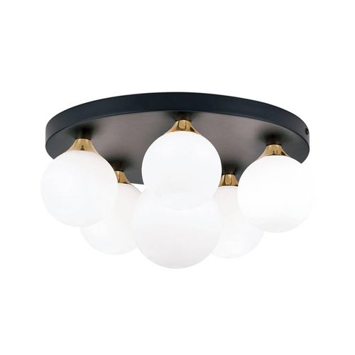 ORION Deckenlampe Snowwhite, Baldachin Ø 36 cm, schwarz