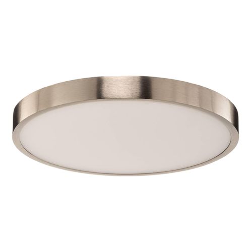 ORION LED-Deckenleuchte Bully, nickel-matt, Ø 24 cm