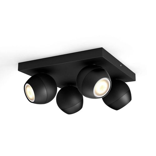 Philips Hue Buckram 4-flammig Dimmschalter schwarz