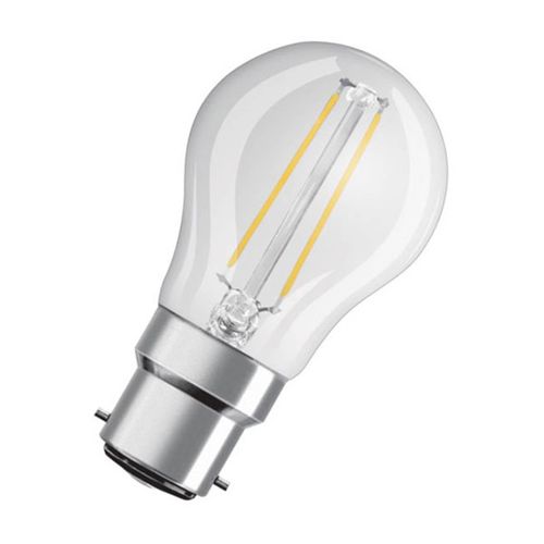 OSRAM LED-Tropfenlampe B22d 4W 2.700K klar