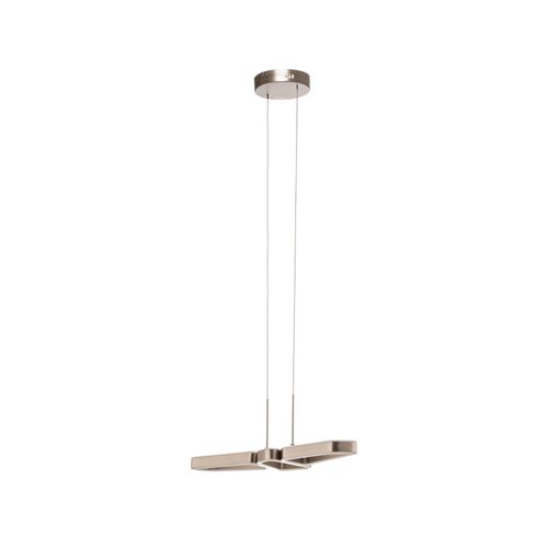 Lucande Quinn LED-Hängelampe, dreiflammig nickel