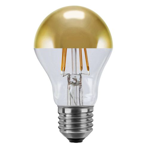 SEGULA LED-Lampe E27 3,2W 927 Kopfspiegel gold