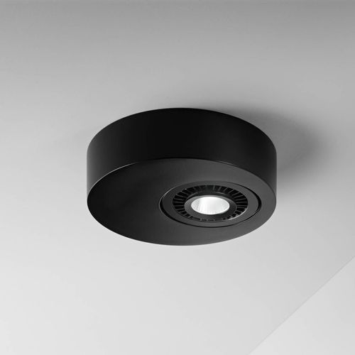 Egger Licht Egger Geo LED-Deckenleuchte mit LED-Spot, schwarz