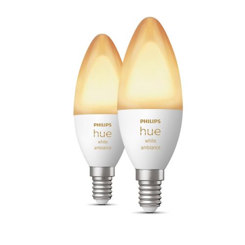 Philips Hue Kerzenlampe White Ambiance 2x E14 5,2W