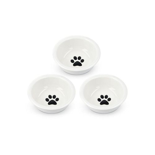 Navaris Futternapf 3x Keramik-Fressnapf-Set für Hunde und Katzen