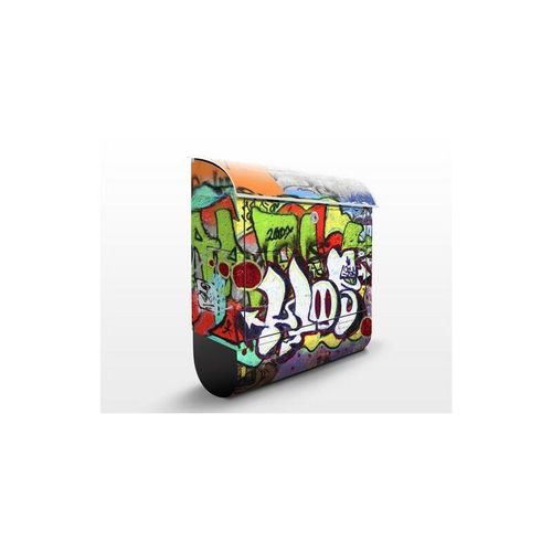 Micasia – Wandbriefkasten – Graffiti – Briefkasten Bunt Größe: 46cm x 39cm