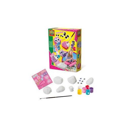 SES Creative® Bastelset Steine bemalen mehrfarbig