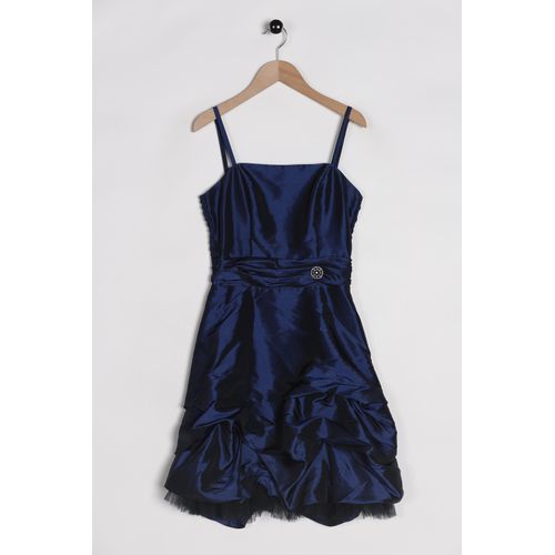 weise Damen Kleid, marineblau, Gr. 32