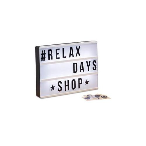 relaxdays Lightbox weiß