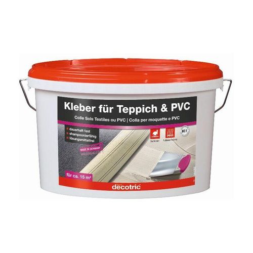 Kleber für Teppich und pvc 5 kg Teppich- & PVC-Kleber – Decotric